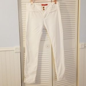 White capri pants  from Anthropologie